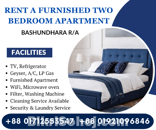 Magnificent Furnished 2bhk Apartment In Bashundhara R/A.